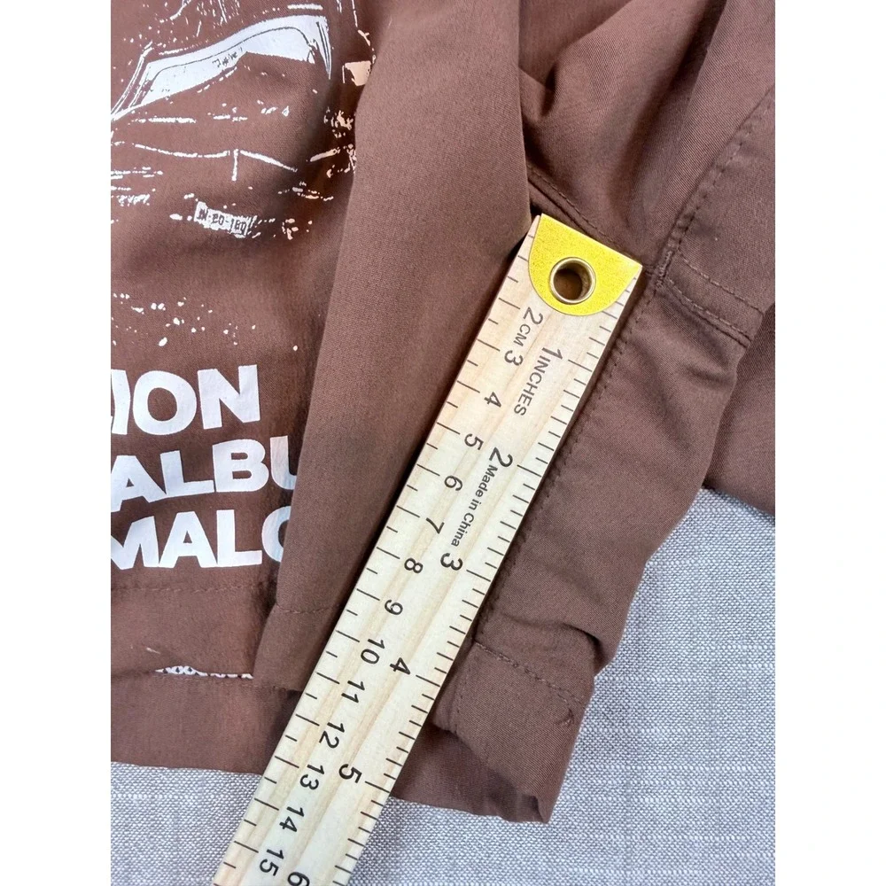 Post Malone F-1 Trillion Country Album Swim Shorts Brown Posty Co Small